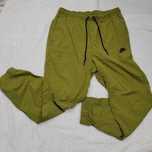 Mens Sz M Nike Tech Woven Straight Leg Pants Pacific Moss Green FZ0758-307 New